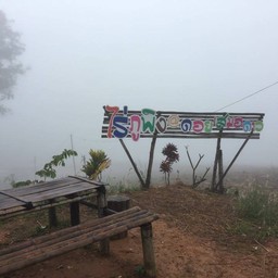 ป้ายหน้าร้านกับเวลาเที่ยงแล้ว