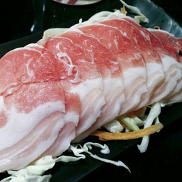 เบคอนสดติดมันสไลด์