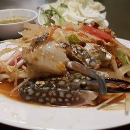 ปูสด ส้มตำอร่อย