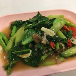 คะน้าผัดน้ำมันหอย