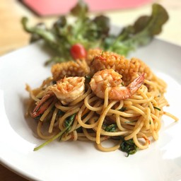 สปาเก็ตตี้ผัดขี้เมาหมู