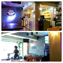 ร้านสะอาด มีโต๊ะสนุ๊กหน้าร้าน