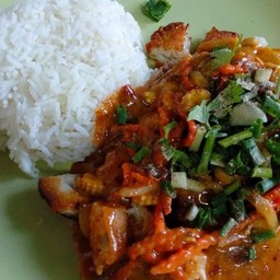 ข้าวไก่ทอดนมสด