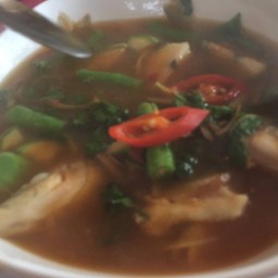 แกงป่าปลาเห็ดโคน120฿