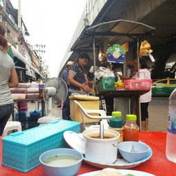 วิวริมถนน สุดสายปากเกร็ด ตรงทางไปท่าน้ำพอดี