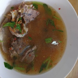 ซุปเนื้อ80บาท ภาพนี้ยังไม่ได้มีการตักกินนะ