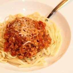 พาสต้าซอสแดงเนื้อ