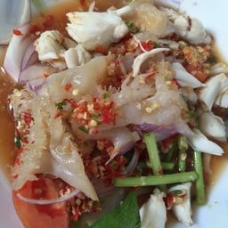 ยำกระพรุน+เนื้อปู