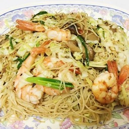 ผัดหมี่กุ้งเห็ดหอม (เล็ก)