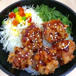 ข้าวหน้าไก่คาราเกะ