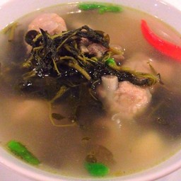 ต้มกระดูกหมูผักเสี้ยนดอง