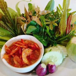 น้ำพริกกุ้งเสียบ
