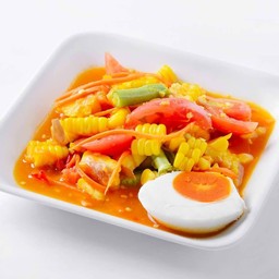 ตำข้าวโพดไข่เค็ม