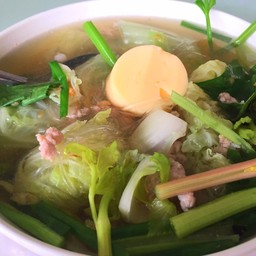 แกงจืดผักกาดขาวเต้าหู้หมูสับ