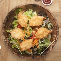 สลัดกุ้งทอด