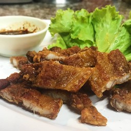 หมูสามชั้นทอดเกลือ