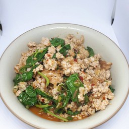 กะเพราหมูสับ