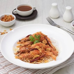 กุ้งทอดซอสมะขาม