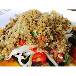 ส้มตำปลาดุกฟู
