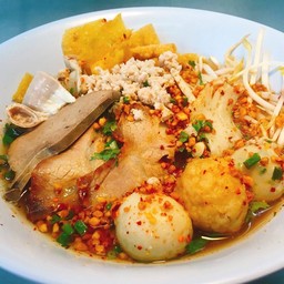 (เส้นเล็ก) ก๋วยเตี๋ยวต้มยำมะนาวสด ธรรมดา