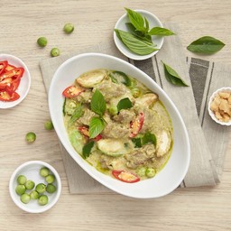 แกงเขียวหวานเนื้อโรตี