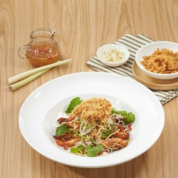 ยำแสร้งว่ากุ้งย่างปลาดุกฟู