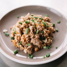 หมูสับผัดไข่เค็ม