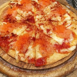 เบบี้พิซซ่าแซลม่อนรมควัน