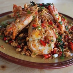 กุ้งผัดพริกขี้หนู