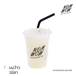 นมวนิลา (แก้ว)