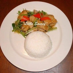 ข้าวหน้า_ผัดคื่นช่าย