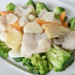 เนื้อปลากระพงผัดขิง