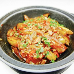 มะเขือยาวอบหม้อดิน