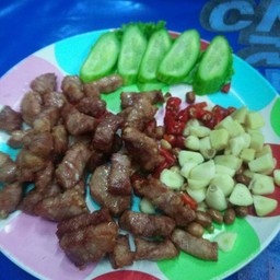 แหนมกระดูกอ่อนทอด