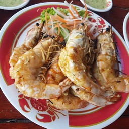 กุ้งทะเลเผาเนยยยยย