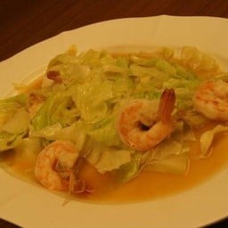 กระหล่ำปลีผัดกุ้ง