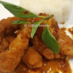 ข้าวหน้า_ผัดน้ำพริกเผา