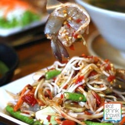 ตำลาวเด้อกุ้งสด🤩แนะนำ👍👍