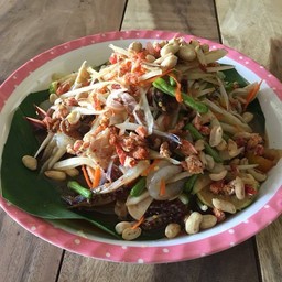 เมนูตำแหลก ราคาไม่แพง สั่งได้ จะเอาสุกหรือดิบ จัดมา 😊😋