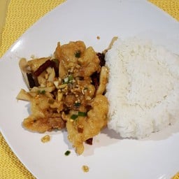 ข้าวหน้า_คั่วพริกแห้ง