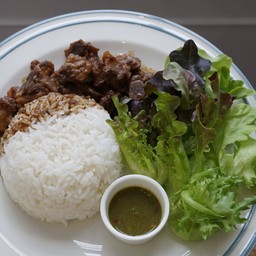 Soft ribs stewed in Thai Gravy sauce with Jasmine Rice