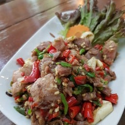 เนื้อเปื่อยผัดพริกฉุน