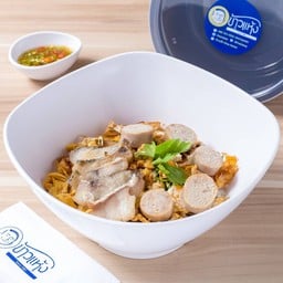 ข้าวแห้งปลา+หมูยัดไส้