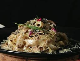 Fettuccine with The Blooming Gallery Homemade Truffle Sauce