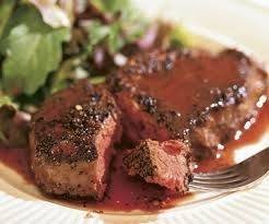 สเต็กเนื้อซอสพริกไทยอ่อน