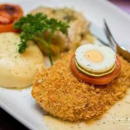 สเต็กปลากระพงทอดทาร์ทาร์ซอส