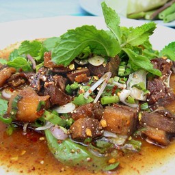 ลาบเป็ดกรอบ