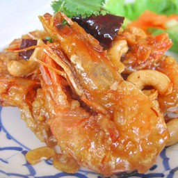 กุ้งทอดซอสมะขาม