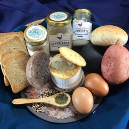 PROMO เซ็ตตับไก่บด 2กระปุกใหญ่ + 1กระปุกเล็ก + ขนมปังกรอบ 4 เเพค