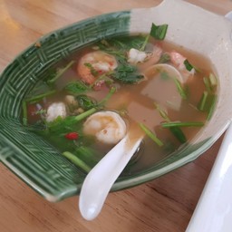 กุ้งนึ่งมะนาว